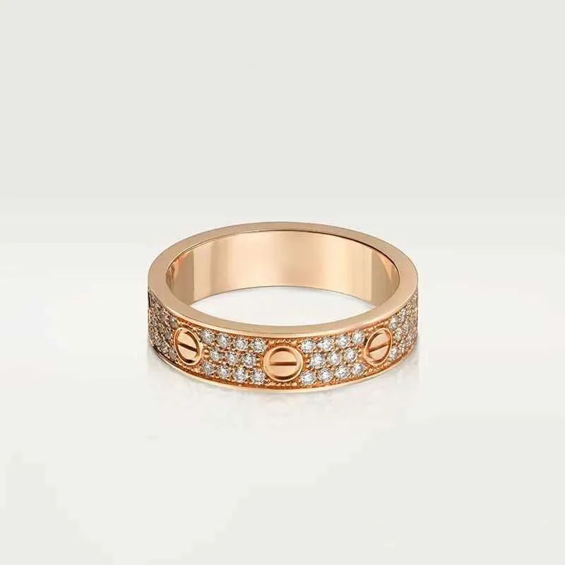 Anello stellato amore anelli amorevoli anello popolare anello maschio e femmina Diamond Coppia di diamanti Diamond Luce di lusso Gift per moglie