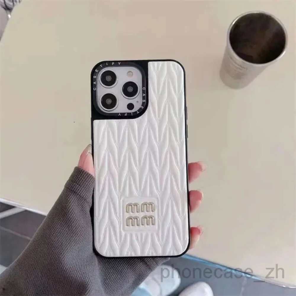 Telefon komórkowy Proste ochronne obudowy designerski wzór iPhone Case Classic 14 fonecaza dla 14pro 13 Pro Max 12 CO