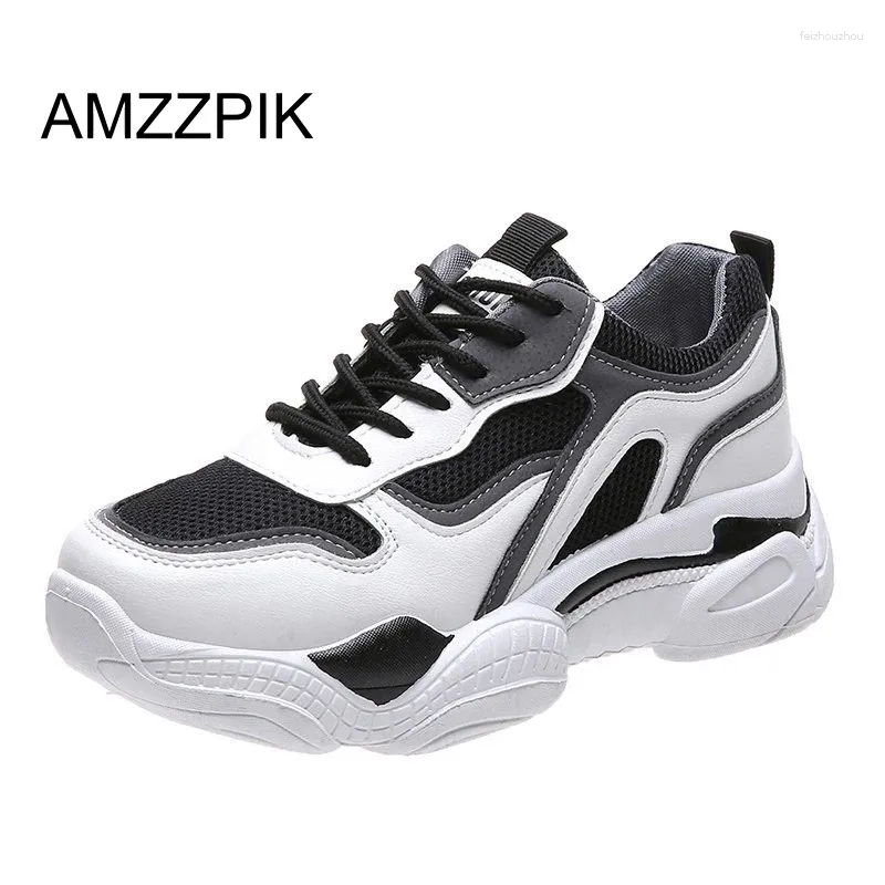 Casual schoenen 2024 Walking dames sneakers mode dikke sneaker sport comfortabele dames dikke bodemschoenen zapatos de mujer