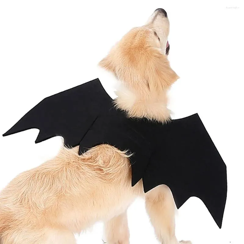 Hundkläder halloween rolig svart husdjur kostym bat vingar katt för fest cosplay flera storlekar kan välja