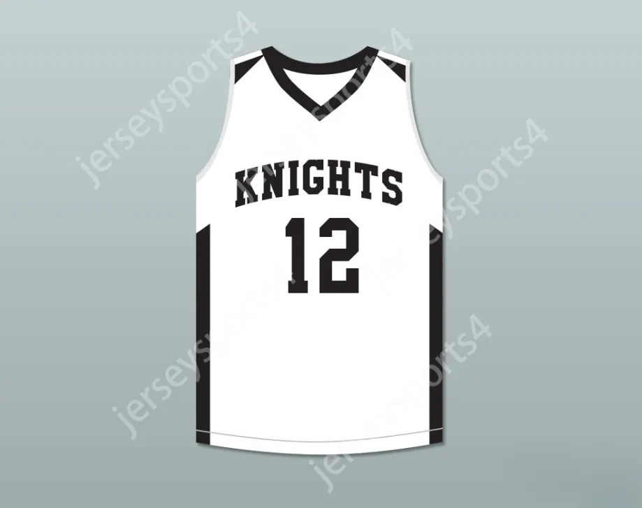 Nome personalizado Número masculino Juventude/crianças JA Morant 12 Crestwood High School Knights Jersey de basquete branco 2 Top Stitched S-6xl