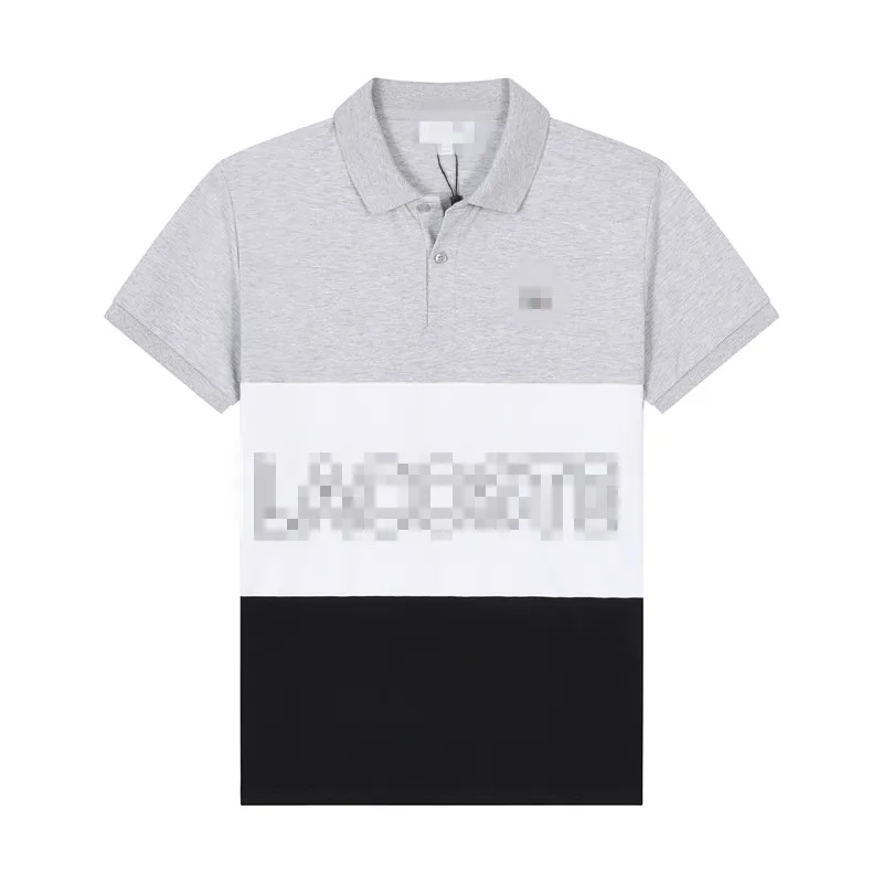 T-shirt de moda masculina verão nova marca masculina listrada algodão puro de manga curta camiseta de seda de seda de seda respirável camiseta de golfe