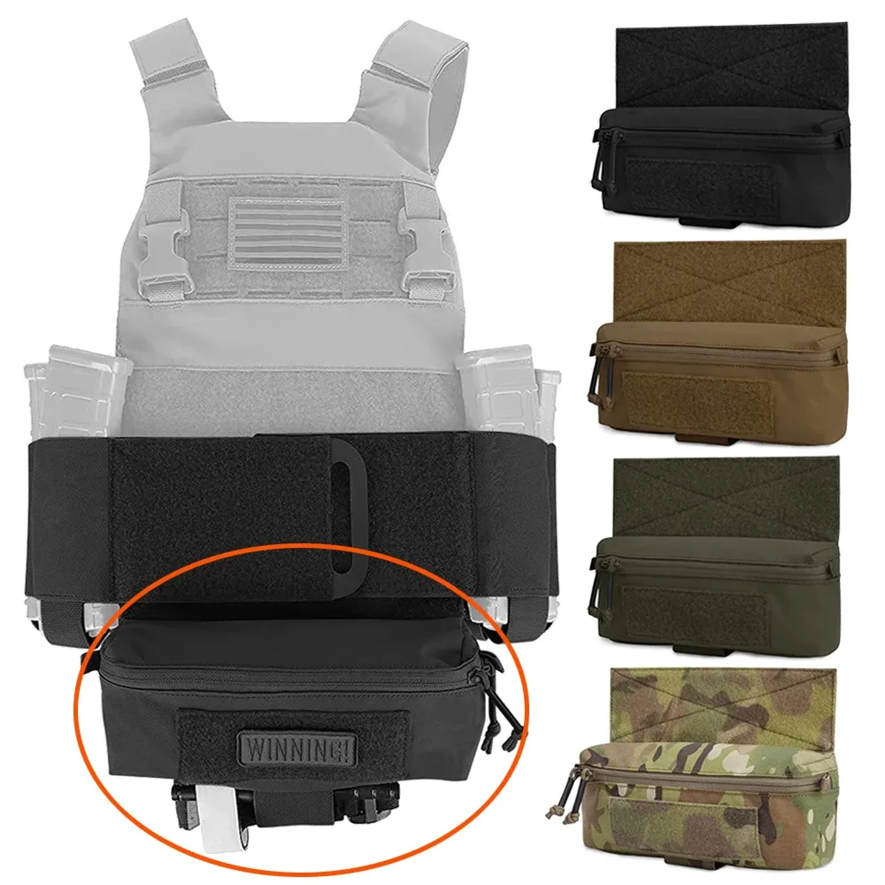 Bags Tactical Vest Dangler Drop Pouch Mini Abdominal Fanny Pack For JPC CPC LBT D3CR MK3 MK4 Plate EDC Carrier Storage