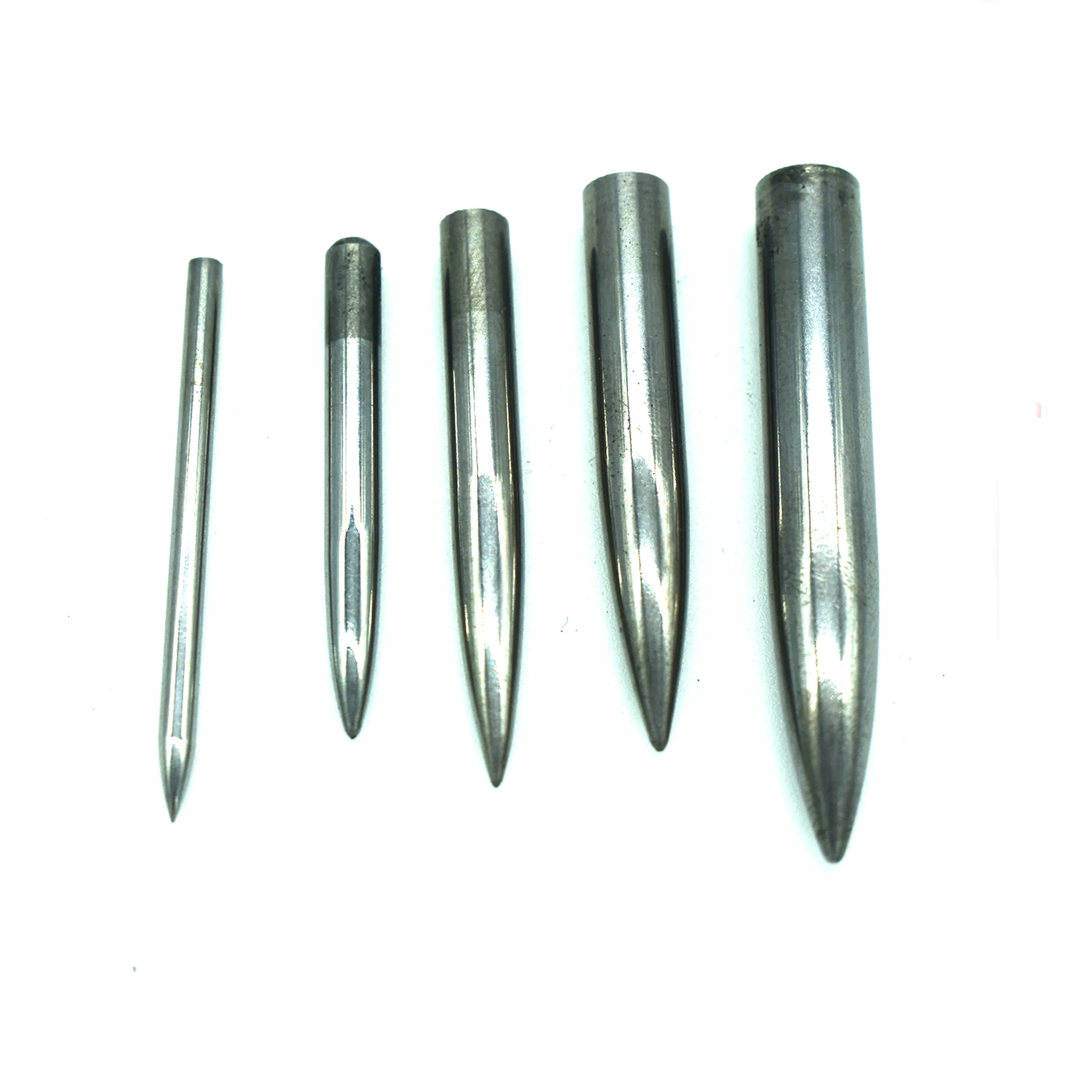 Urządzenia 5pcs Tungsten Steel Agat Burnisher for Metal Srebrny złotą glinę do polerowania