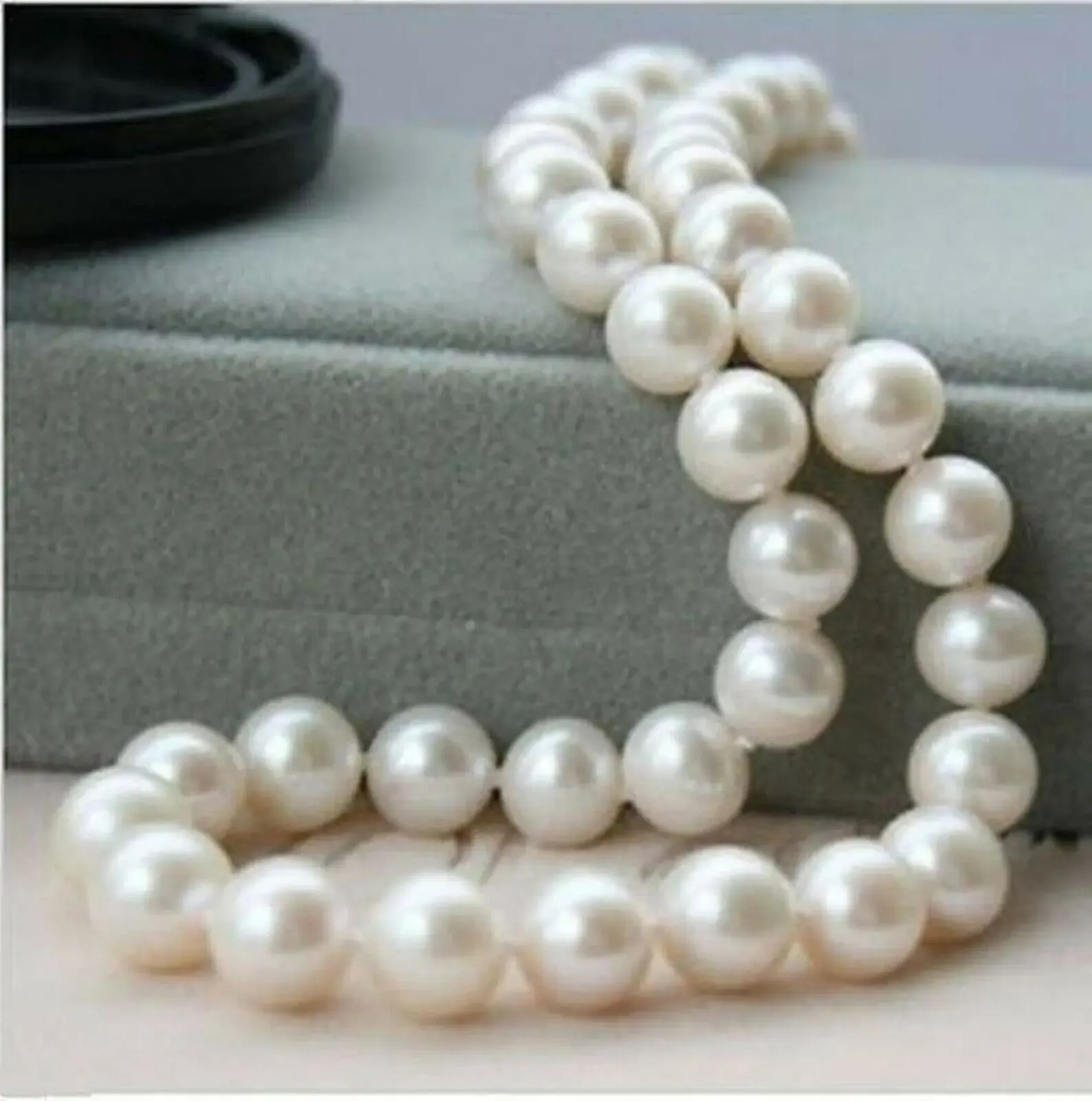 Colliers 1011 mm Véritable collier de perle de mer du Sud Natural Natural 18 pouces