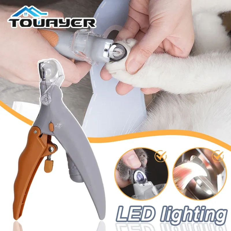 Clippers Pet Nail Clipper sax Pet Dog Cat Nail Toe Claw Scissors Led Light Nail Trimmer Cats Dogs Dog Grooming Animal Pet Supplies