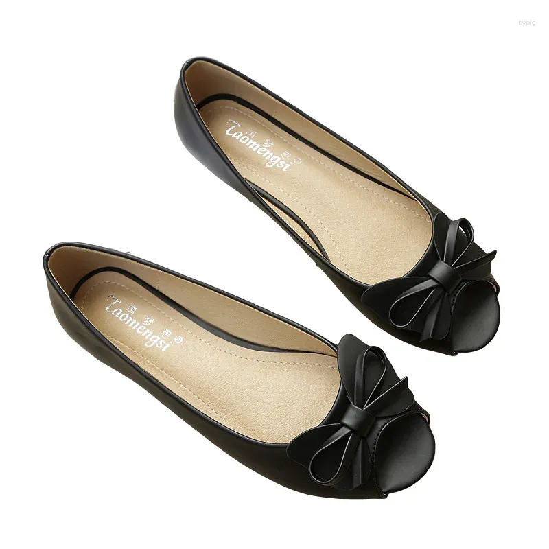 Chaussures décontractées arc peep toe femmes appartements printemps été mode doux fond plat sandales sandales golden slip sur les grandes tailles 33-43