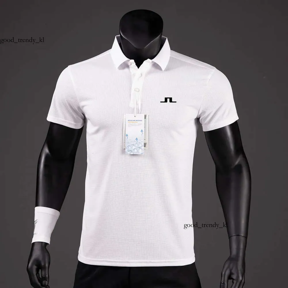 Designer Herren Polos Sommer Golf Shirts Männer lässige Polo Kurzärmel atmungsaktive schnelle J lindeberg tragen Sport -T -Shirt 114