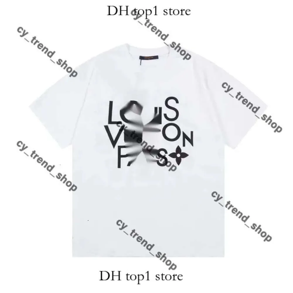 Louies Vution Shirt Männer T-Shirt weibliche Designerhemd aus hochwertigem Stoff kurzärmelig schnell trocken Anti-Falten-Qualität Neutral T-Shirt Louiseviution Shirt 422