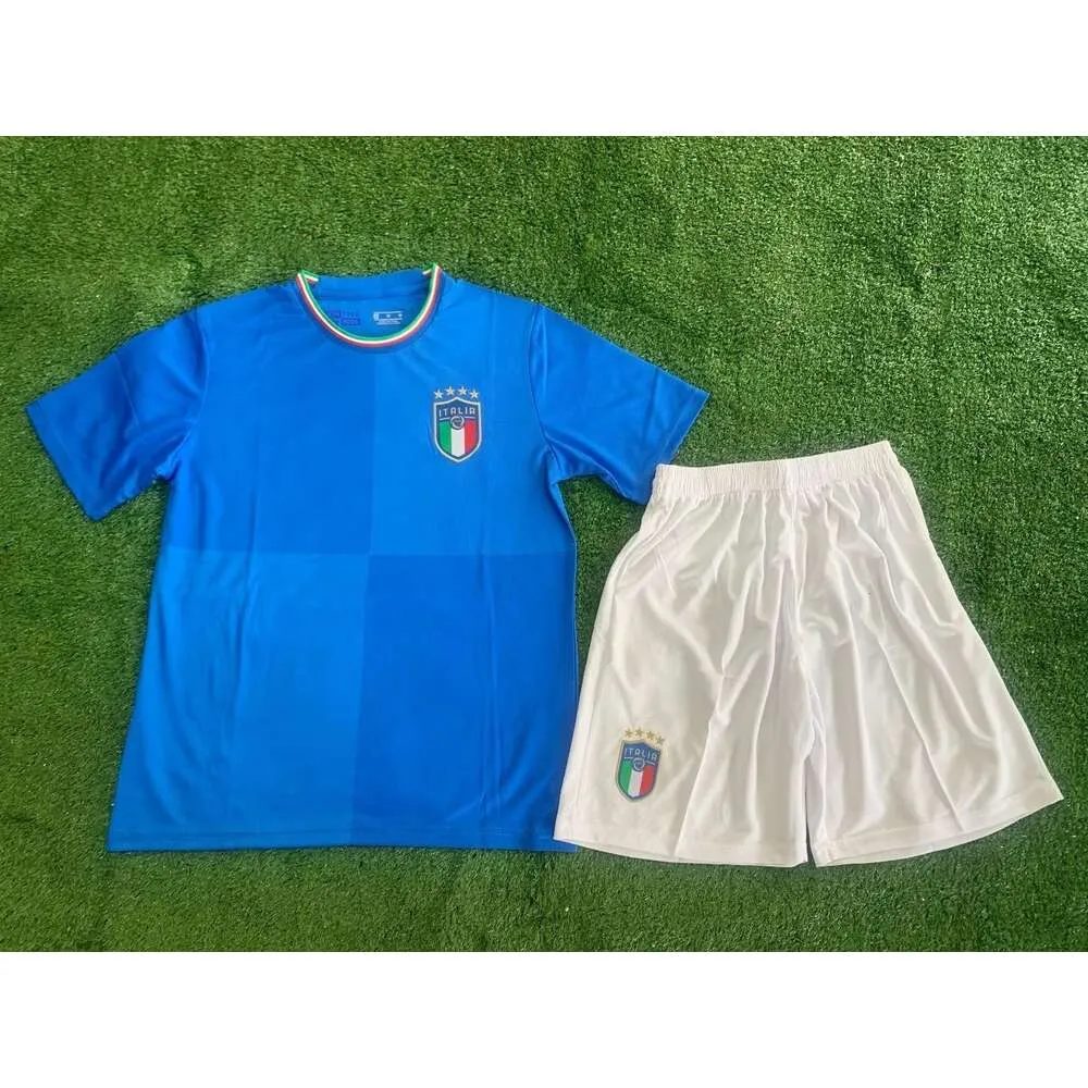 Fotbollströjor Herrspår 22-23 World B Italy Home National Team Football Kit Jersey Adult Children's Clothing Storlek 16-4