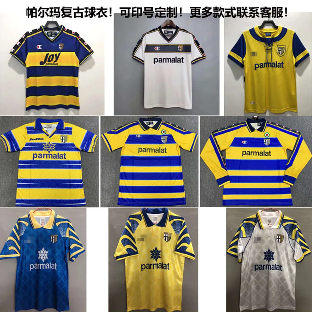 Men Jersey Season Hidetoshi Nakata Rome Parma Mutu Adriano Classic Football Shirt