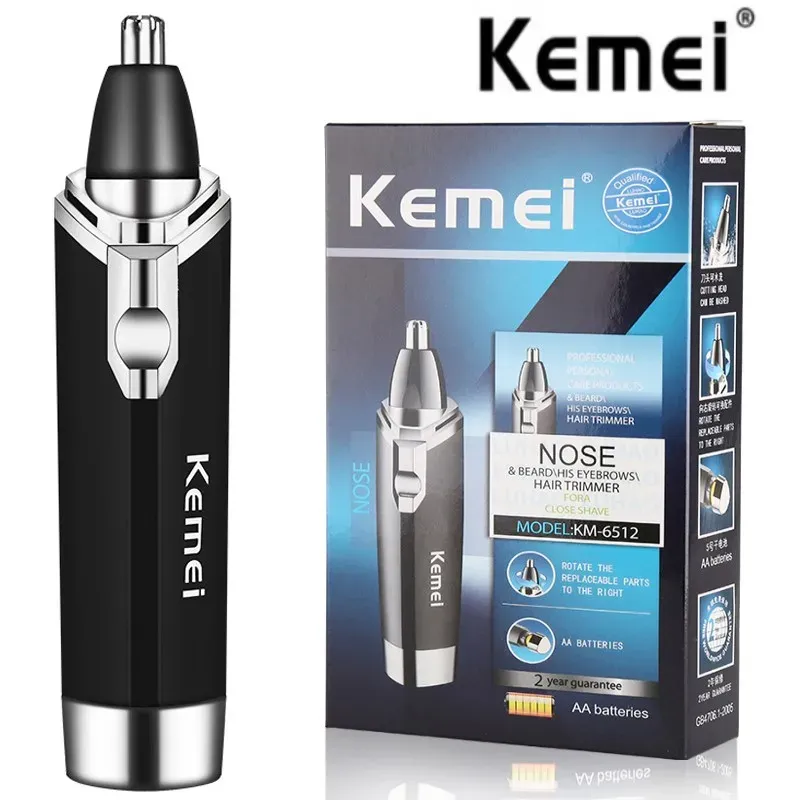 Trimmer Kemei Nose Hair Trimmer Nasal Wool Implement Nose Hair Cut Washed Trimmer Clipper And Hair Razor Epilator Remover Nose Hair