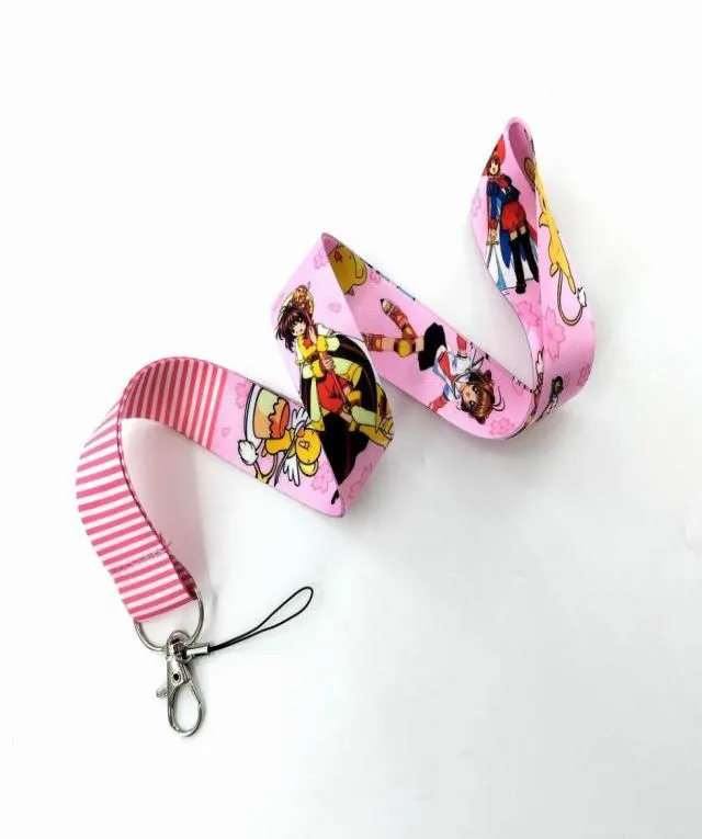 Japanische Anime Manga Lanyard für KEYS -Ketten -ID -Kartenabdeckung Pass Mobiltelefon Charme Badge Halter Key Ring Zubehör3414233