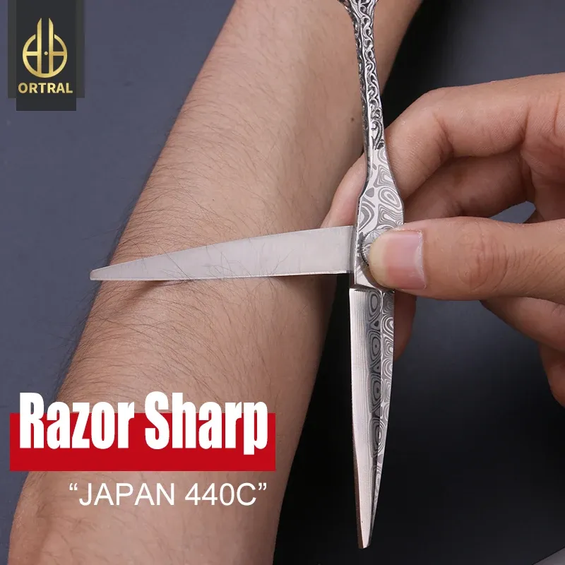 Shears Giappone 440c Damasco per le forbici per capelli professionali di alta qualità 6,0 pollici di taglio di abito da taglio set di salone di salone barbiere