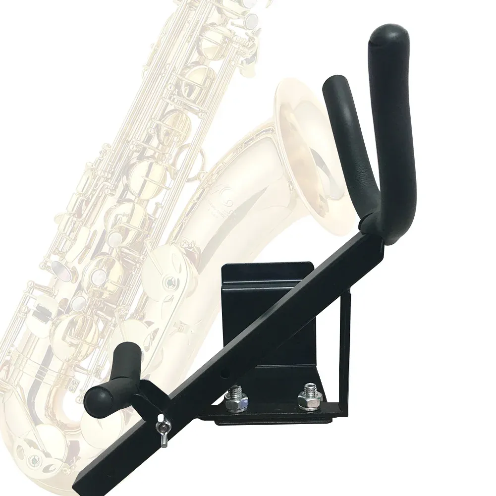 Saxophone Support Players Beginners Plate Metal Hanger Display Stable Instrument Parts Wall Mounted Home Saxophone Stand Storage