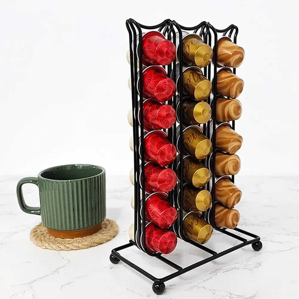 RACKS 42 PCS NESPRESSO CAPSULES HOLDER Coffee pods Teaware cafés plank koffie opbergdoos Organisator Capsule rack keuken accessoires