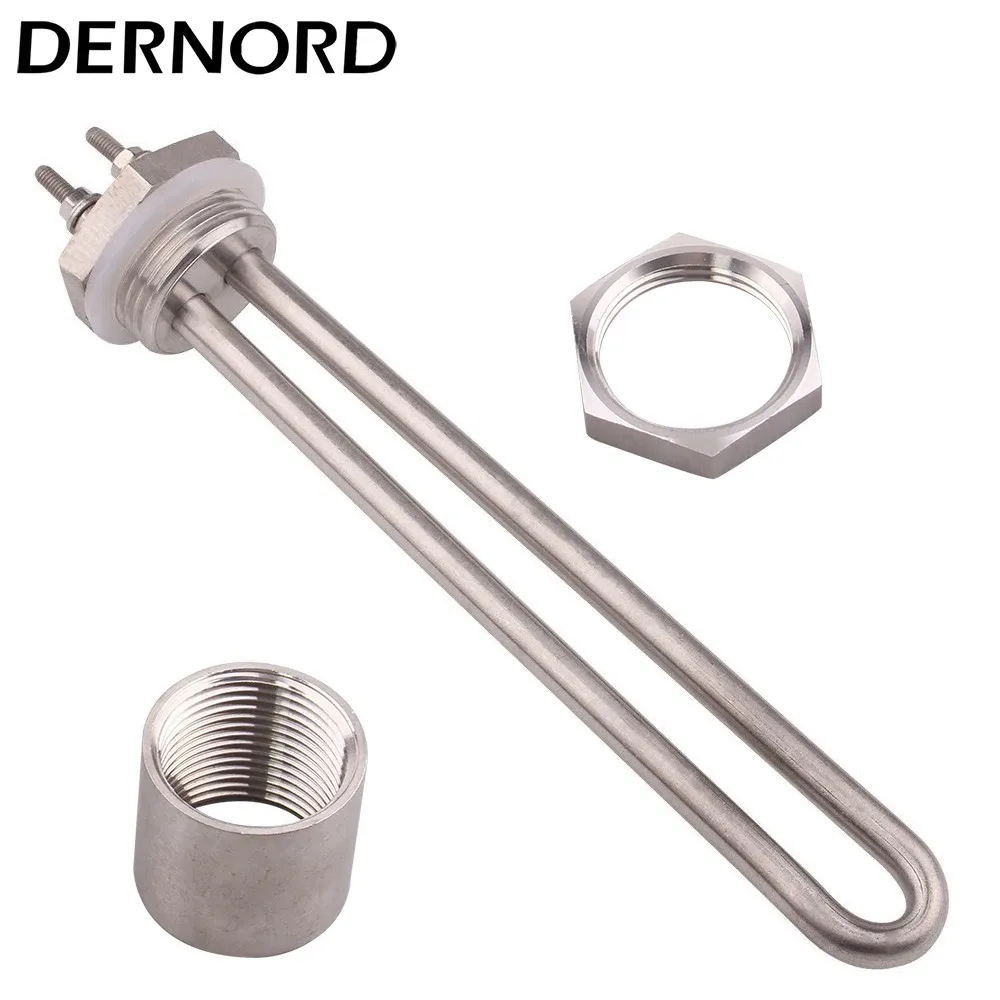 DN25 Tubular Hyco Water Heater Screwfix With 1 BSP Thread Immersion