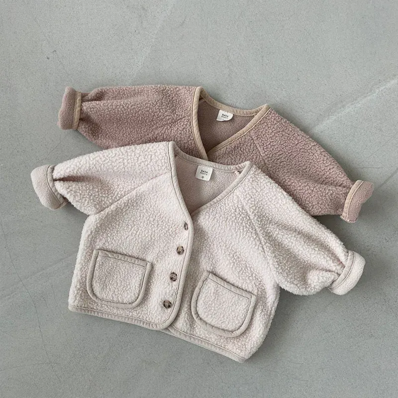 Mounds 3346b Baby Mabet 2022 Automne et hiver Veste chaude douce Baby Boy's M manteur cardigan décontracté Polar Polaire 03 ans