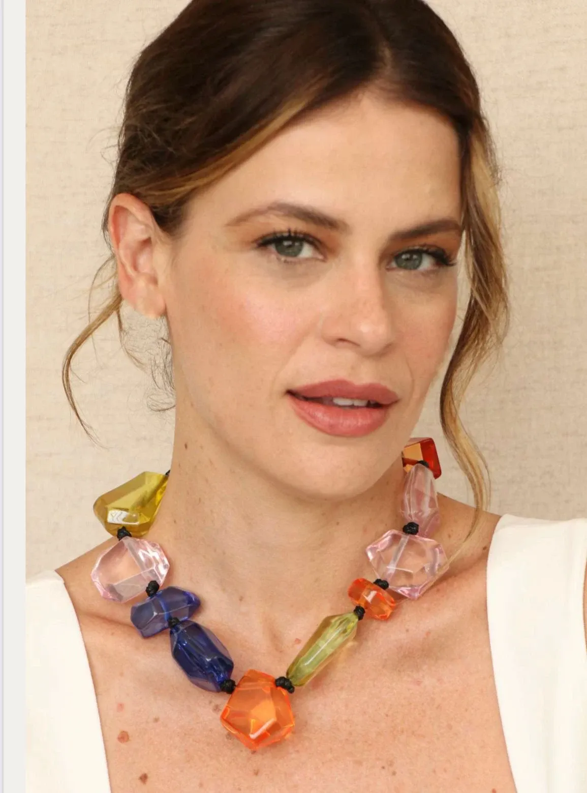 Halsketten Guanlong niedliche Süßwarenschoner transparente Harzperlen Halsketten für Frauen Mädchen Perlen Kette Halskette Halskette Schmuckparty Geschenke