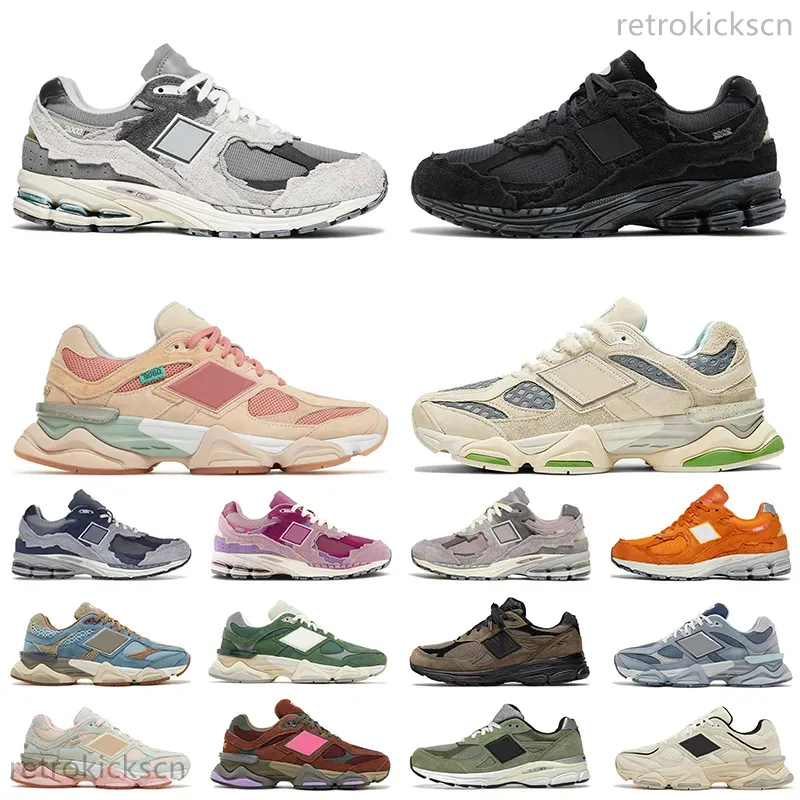 9060 Athletic OG Sneakers hardloopschoenen heren vrouwen 9060S zeezout bakstenen houten drievoudige zwarte paddestoel roze regen op wolken joe freshgoods baby shower blauw roze trainers