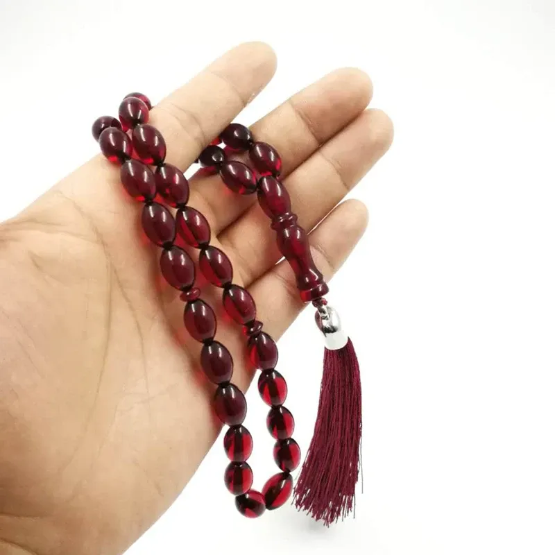 Roupas Tasbih Red Resina 33 Minchações Muçulmana Presentes de pulseira islâmica Arábia Arábia Estilo de moda Popular Profissão Misbaha Store