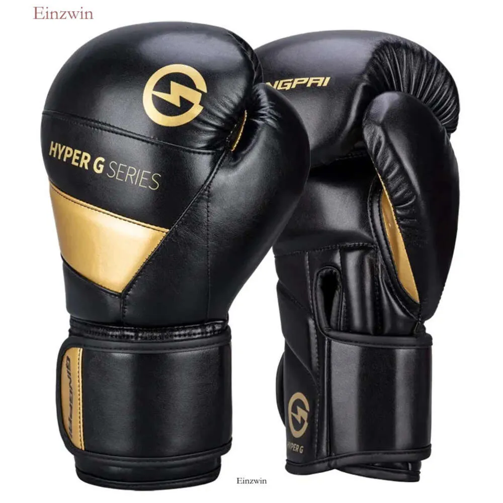 Gants de boxe résistants au cuir de haute qualité pour l'entraînement Sanda Gants de combat protecteur épaissis 507