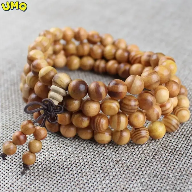 Strands Natural Rosin King Wood Blood Dragon Wood 108 Buddhist Beads Rosary Bracelet Translucent Wood Oily Amulet