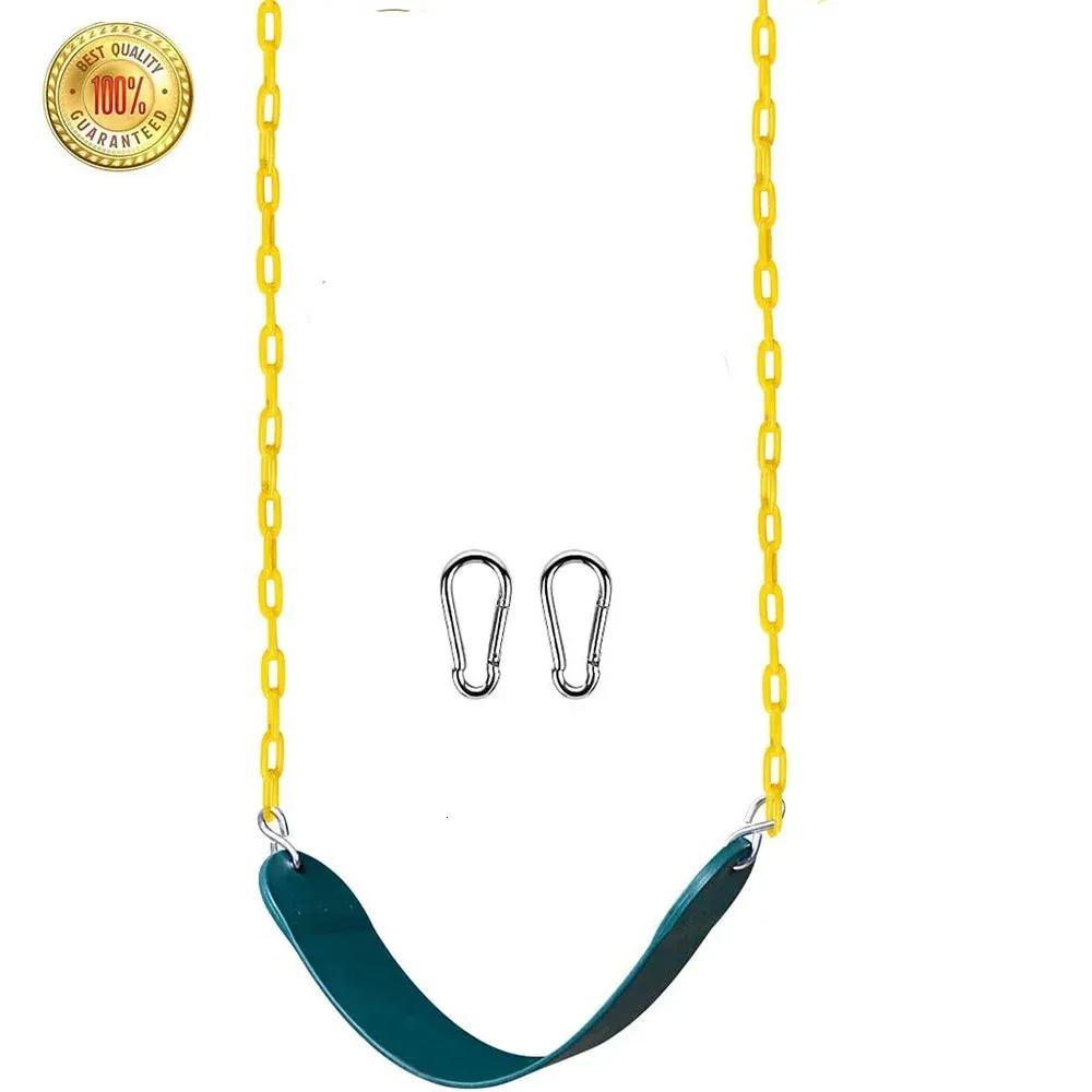 Heavy Duty 66 Chain Plastic Coated Smyths Swing Set Set With Snap Hooks