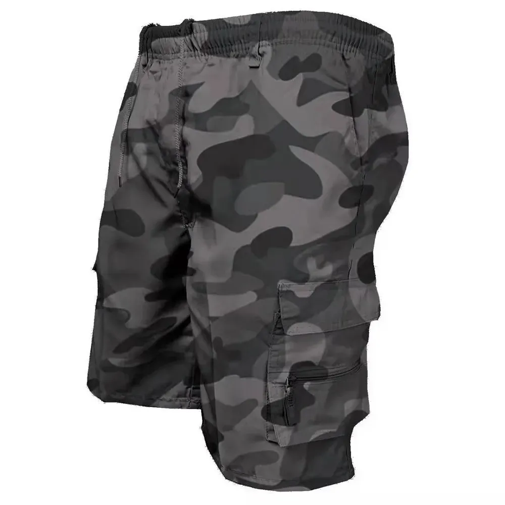 Shorts tactiques pour hommes Summer le jogging décontracté shorts de fret en vrac multi-poches