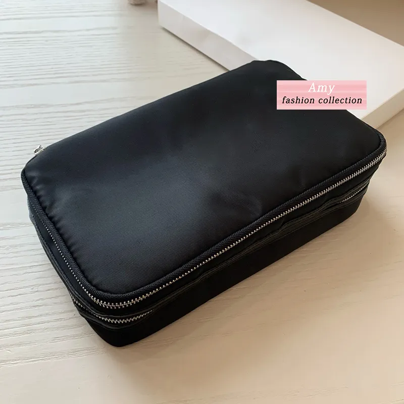 Fashion classics black d storage bags cosmetic bag home storage items popular items exquisite gifts