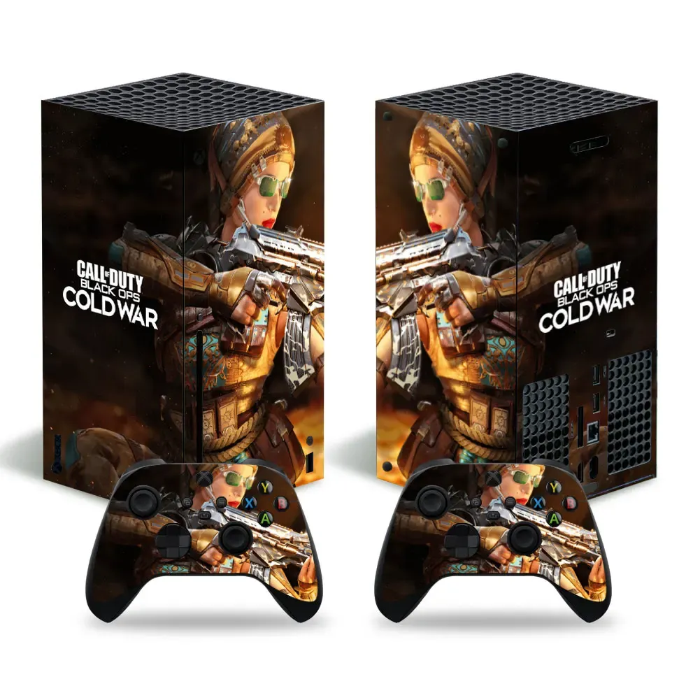 Stickers Warfare Game Xbox -serie X Skin Sticker Sticker Cover XSX Skin Console en 2 Controllers Skin Sticker Vinyl