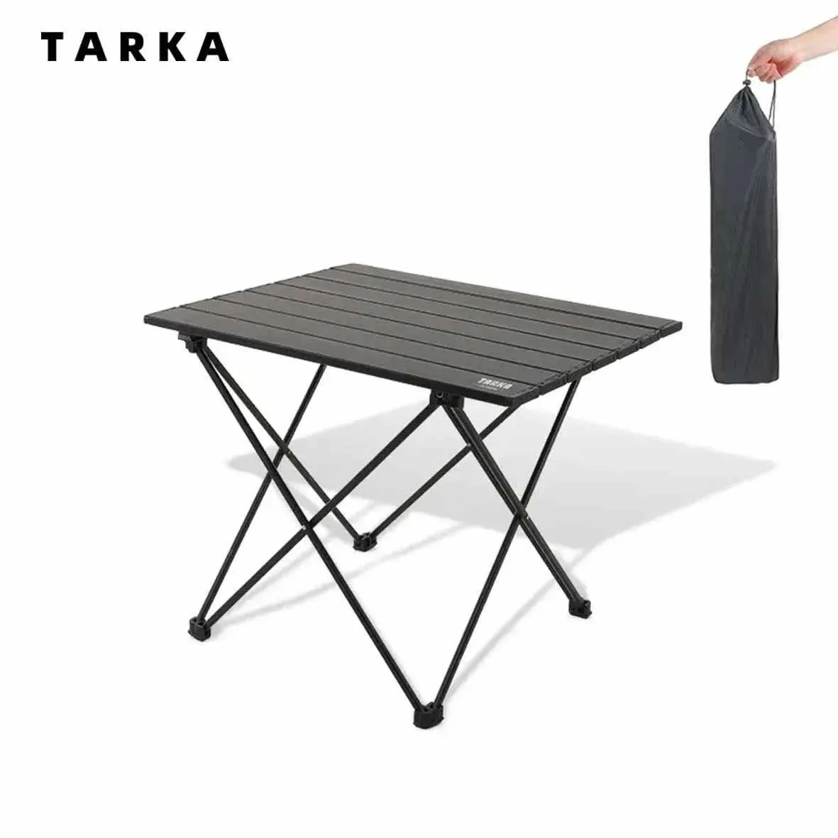 Kampmeubilair Tarka Kleine toerisme Campingtafel Barbecue Picknick Visstrand Vouwtafel Lichtgewicht Draagbare vouwbare rugzaktafel Y240423