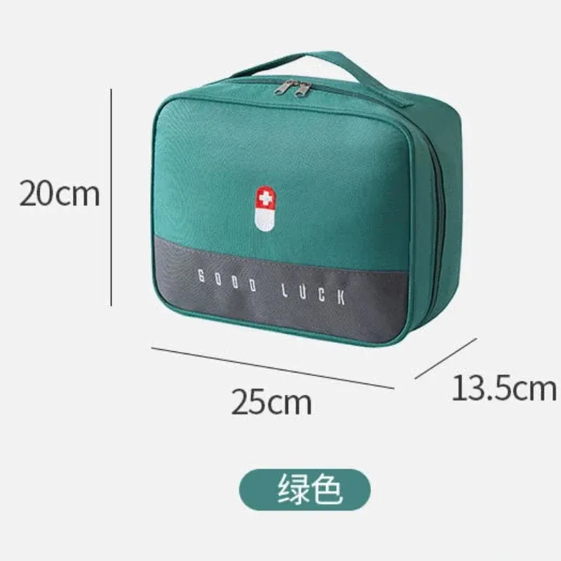 2024 Kit de primeros auxilios para el hogar Bolsa de almacenamiento de medicina de gran capacidad Vacío Caja de medicina de viaje portátil Bolsa de supervivencia Bolsa de emergencia para CARFOR Travel First Aid Bag