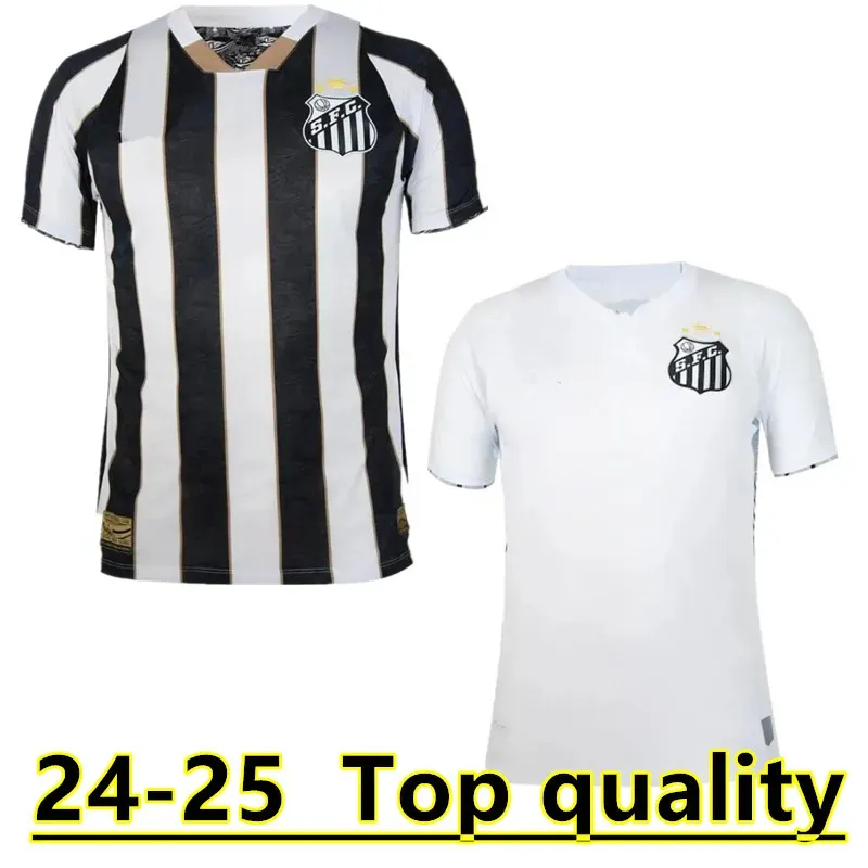 24 25 Santos FC Mens Camisas de futebol 2024 2025 F Jonatan Sandry Carlos Sanchez Leonardo Goulart Angelo Pirani Kaiky Home Away Away Edition Special Football Shirt 88