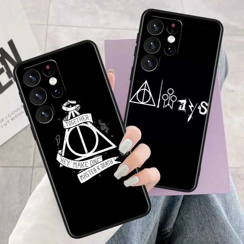 Cell Phone Bumpers H-Harry P-Potter Phone Case For Samsung Galaxy S23 S22 S21 S20 FE S10 S10e S9 S8 Ultra Plus Lite Black Soft Cover Y240423