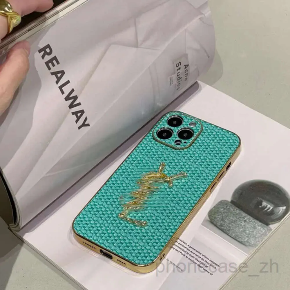 14 iPhone Case Designer mobiltelefonfodral för iPhone 7 8 7p 8Plus Fashion Luxury Weave Phonecase 13 13Pro Max 12 11 X XR XS XSMAAAA