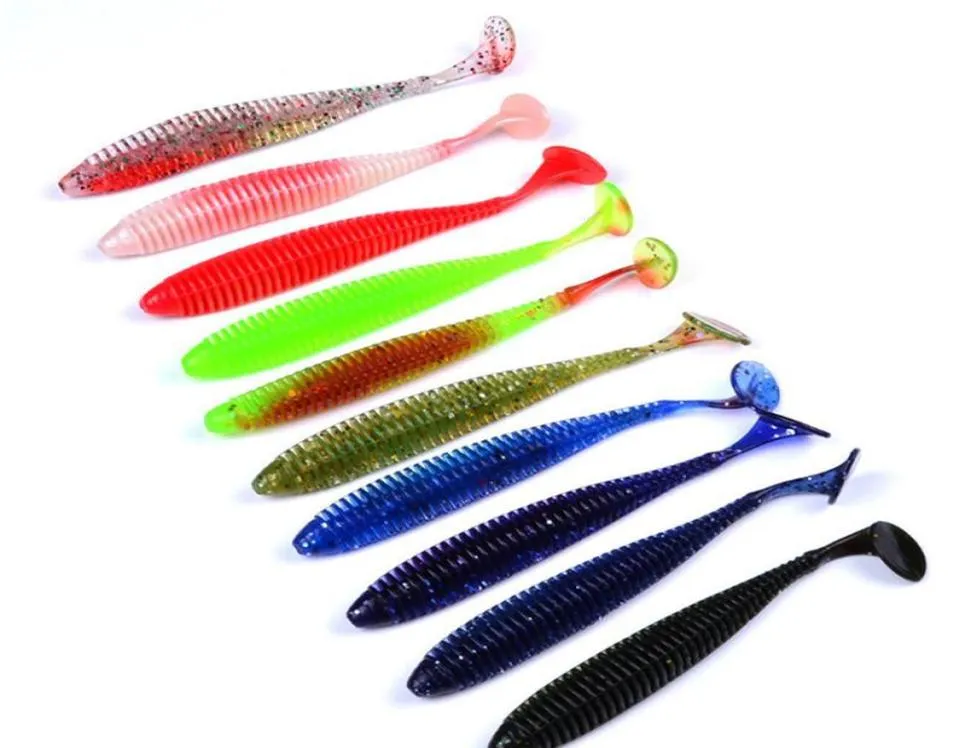 10pcslot 85cm 24g Wobbler Jig Head Soft Fishing Lure Shad Worm Sile Bait Fish CrankBait Ocean Rock Fishin Qylrty1282818