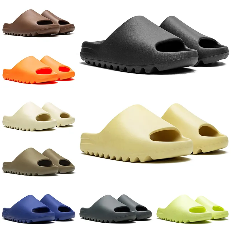 men women slippers designer slides Onyx Bone Desert Sand Earth Brown Moon Gray Stone Sage Mineral Blue Black sliders trendy sandals summer outdoor shoes