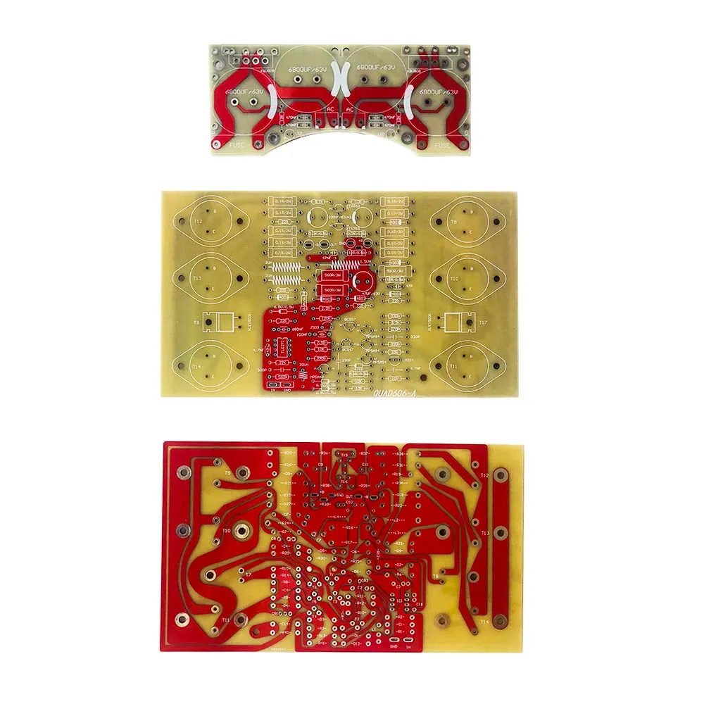 Versterker Audioversterker DIY HIFI STEREO POWER -versterker Bord PCB met voeding PCB Verwijs Quad606 Gold Seal -versie