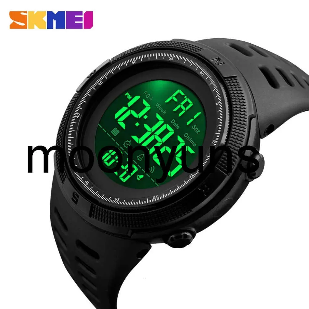 Skmei Watch Hollwatches 5 PCS/Set Skmei Chrono Dijital Saatler Erkek Spor Geri Sayım Kol saatleri Erkekler 2 Zaman çalar saat saatler erkek reloj hombre yüksek kalite