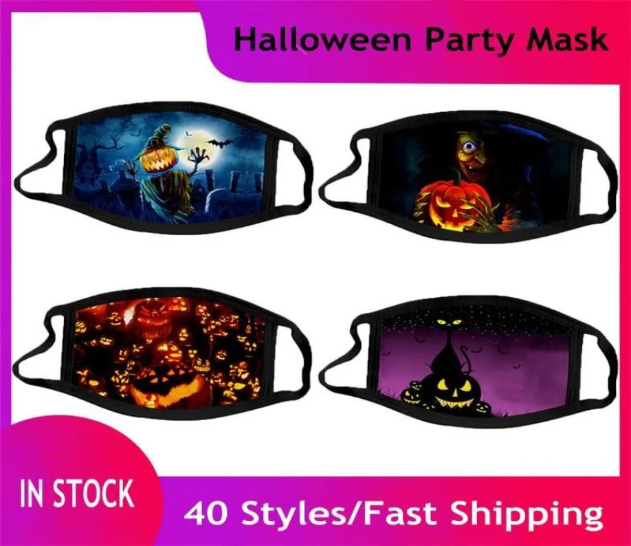 3D -tryckt designer halloween festmasker kostym cosplay unisex vuxna barn anime skämt masker 40 stilar ansiktsmasker fy91844343625
