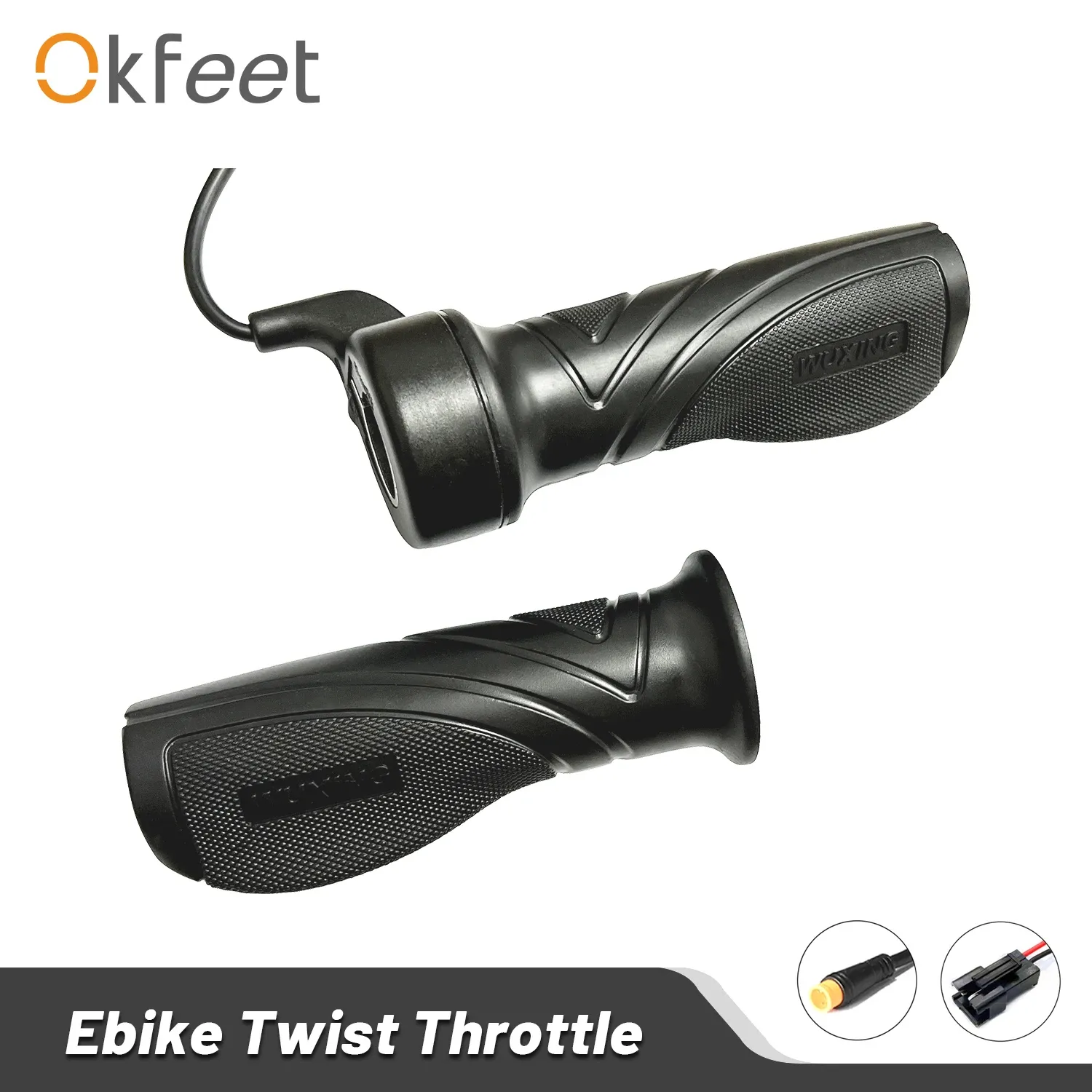 Accessoires okfeet wuxing links ft76x rechts 20x elektrische fiets fiets wuxing 36V 48V 60V 72V halfgreep draaiing gashendel voor ebike conversie