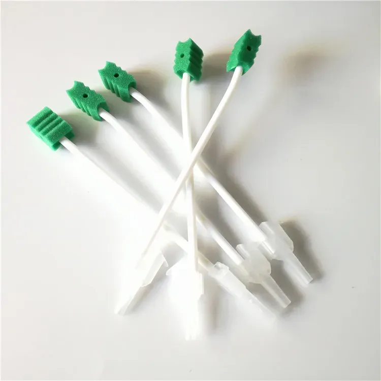 Heads Disponible Medical Device Sputum Sugs Sponge Swab Svamp Tandborste ICU Patient Oral Clean Mouth Care Swab Sponge Swab 30pcs