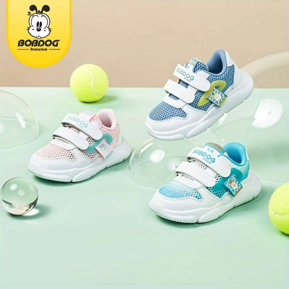 BobDog House Casual Cute Cartoon Low Top Mesh Sneakers Girls Breathable Lightweight Sport Shoes for Walking Running Spring and Autumn BBS32761