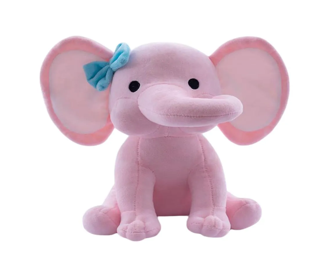 98 -calowe różowe pluszowe zabawki ze zwierzęcami na niebiesko.