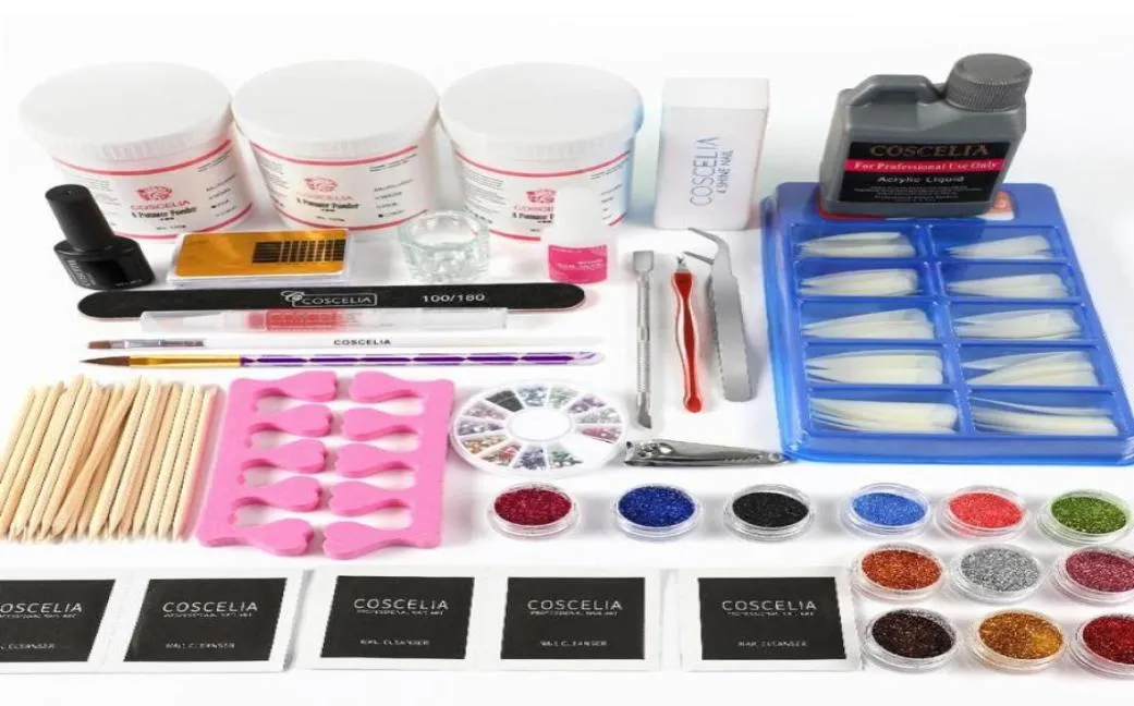 120 g de poudre en acrylique 120 ml Liquid Pro Acrylique Kit de manucure Kit de clous en gel