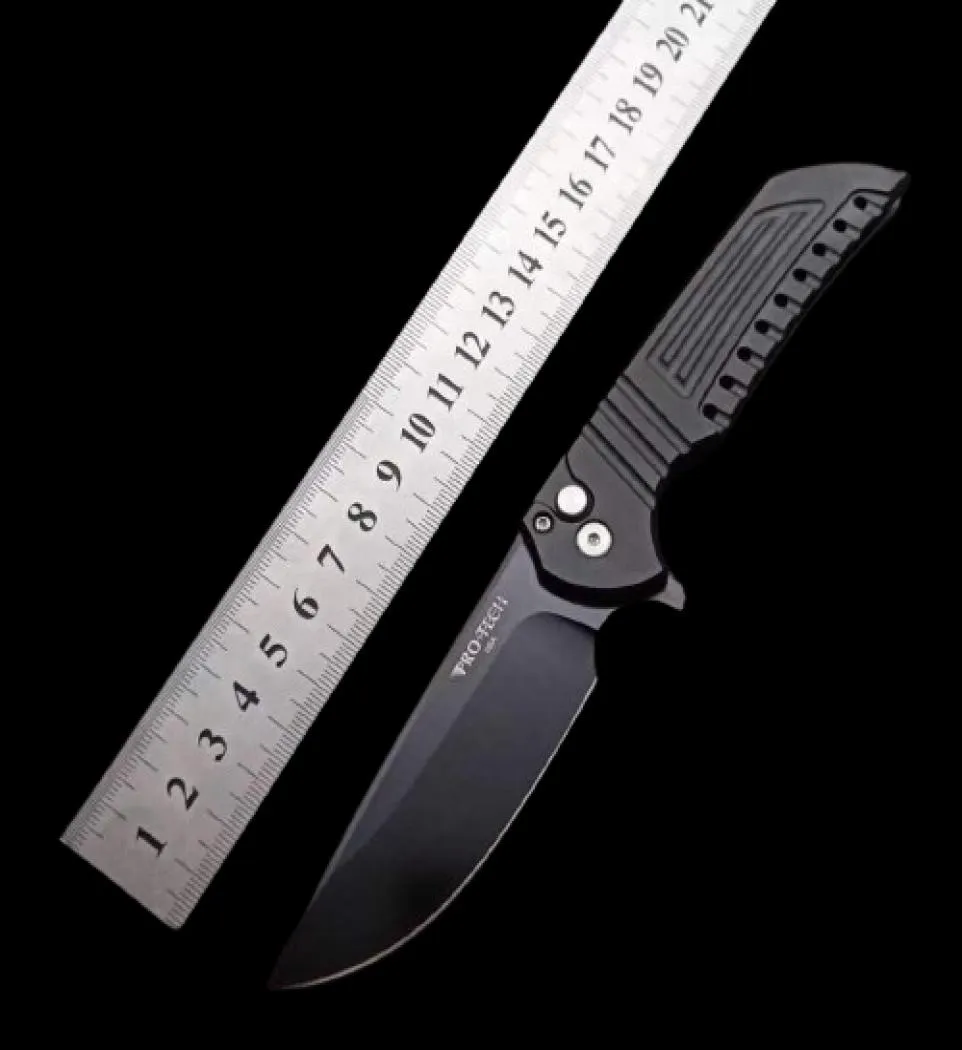 Protech Mordax -knapp låsar QuickOpening Folding Knife 315 i CPM20CV Blad T6 Aeronautical Aluminium Handle EDC Outdoor TR6330652