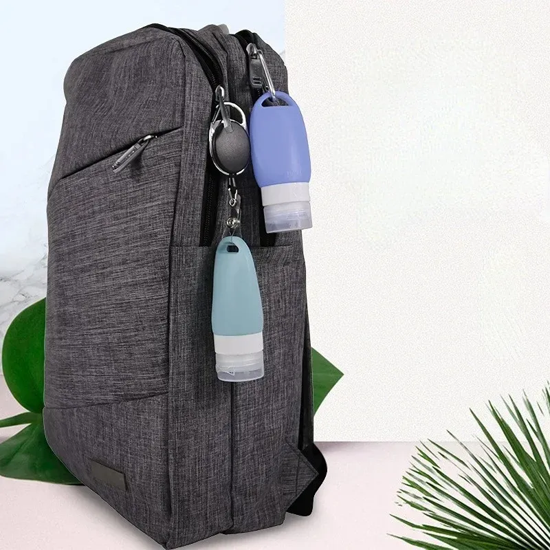 38ml 60ml 90ml 빈 병 실리콘 여행 키트 포장 로션 샴푸 목욕 소형 샘플 용기 블루 그린