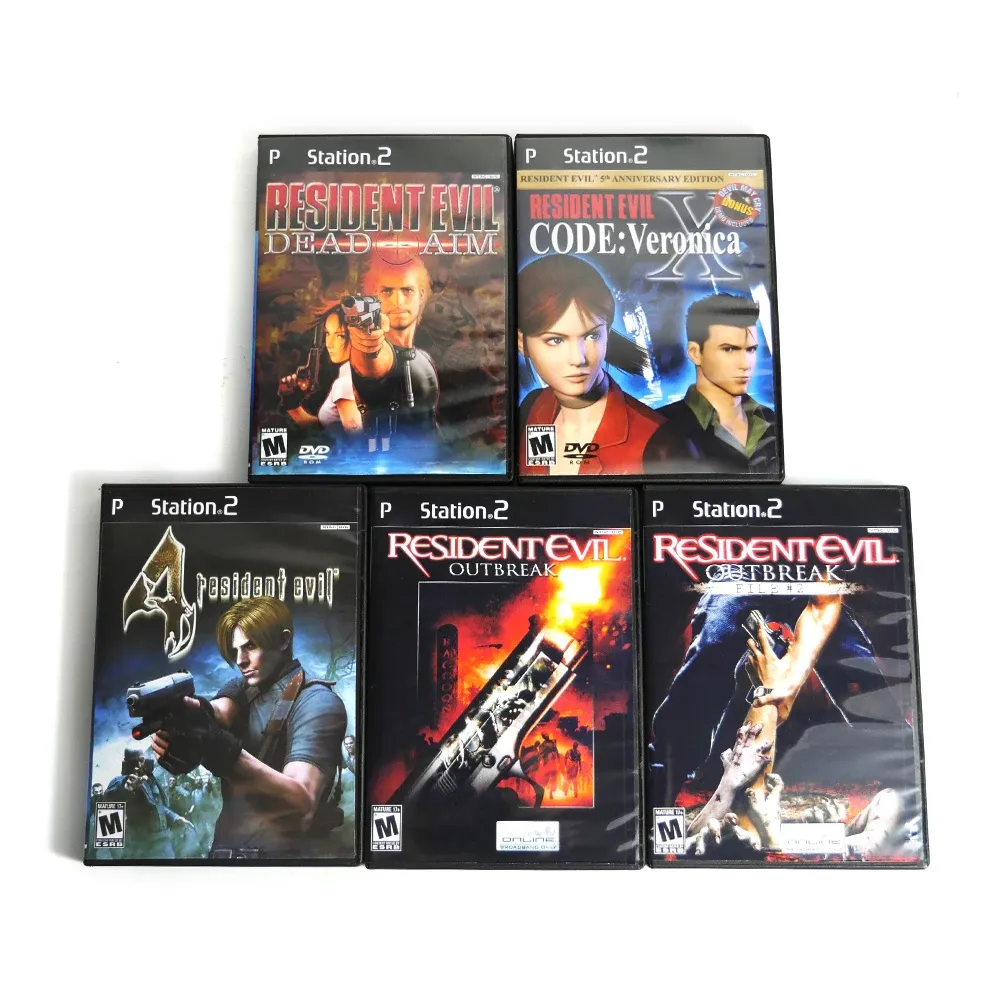 A på PS2 Resident Evil Series med manuell kopieringsspel skivlåsning konsol station2 retro optisk förare direkt läsning av videospel delar