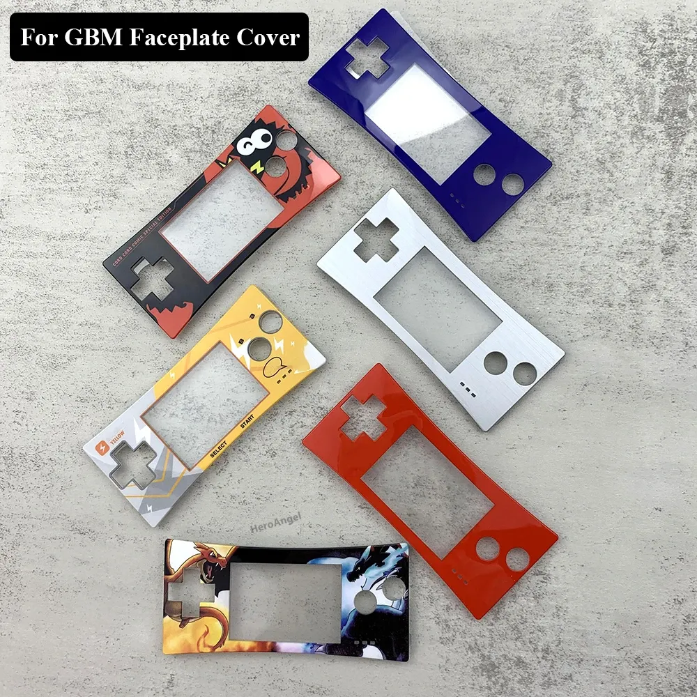 Fall Nya 6 färger Limited Faceplate Cover Replacement Front Shell Housing Case för Nintendo Game Boy Micro för GBM Console Accessorie